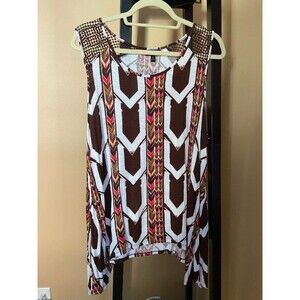 Apt 9 Patterned Tank Top, Tunic Length